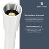 SANTRAS® Premium Shower Hose White 1.50 m with Flow Limiter