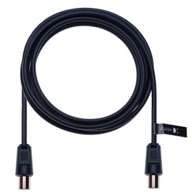 Antenna Cable Satellite Cable Receiver for Cable TV Recorder Satellite Bowl Resiver for Satellite Distributor Soundbar TV, HDTV, Radio, DVB-T, DVB-C, DVB-S, DVB-S2, FM, DAB, DAB+ Coaxial 2 m