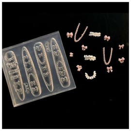 3D Nail Molds Bow, Lace, Silicone Tool