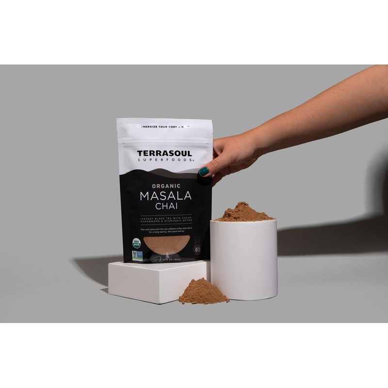 Terrasoul Superfoods Organic Instant Masala Chai, 6.35oz - 30 Servings