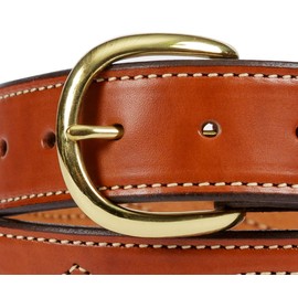 Fancy Stitched Belt Design, Cross Over Stitching, Full Grain Leather Belt,1-1/2" Handmade by Amish Made in Lancaster PA