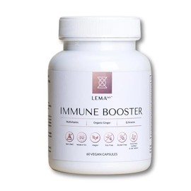 LEMAlab Immune Booster – 60 Vegan Capsules – B-Complex, Vitamin C & E, Organic Ginger & Echinacea – Antioxidant Formula – Supports Immune Function & Energy Metabolism