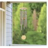 exhart, 30-in Champagne + Wood Metal Wind Chime