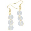 Nupuyai Stone Drop Earrings for Women, Wire Wrapped Triple Ball