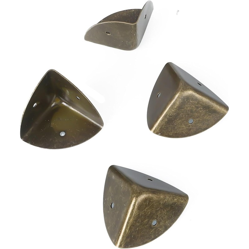 PoorHippo - Protectores de esquina de bronce de 40 mm