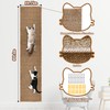 80"x15.7" Cat Wall Scratching Mat, Extra Large Cat Climbing Carpet