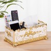 European Exquisite Metal Tissue Case Box Holder House Hotel Decoration