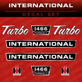 International 1466 Farmall Turbo Tractor Aftermarket Decal/Aufkleber/Adesivo/Replacement Set