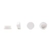 40mm Plastic End Caps, White Tube Inserts, Pack of 4