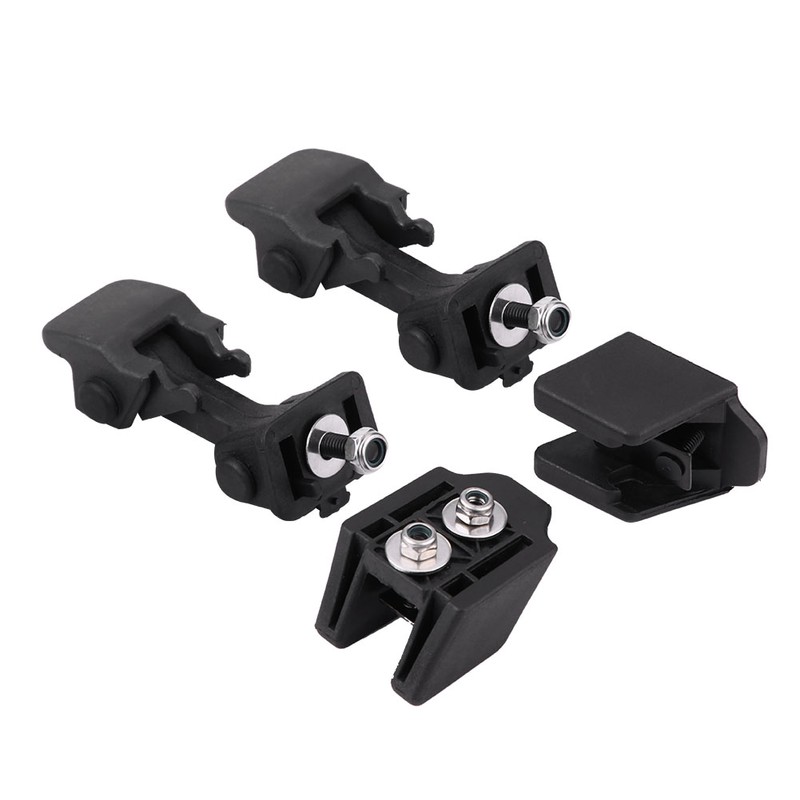 Pair Front Hood Latch Safety Catch & Bracket for Jeep