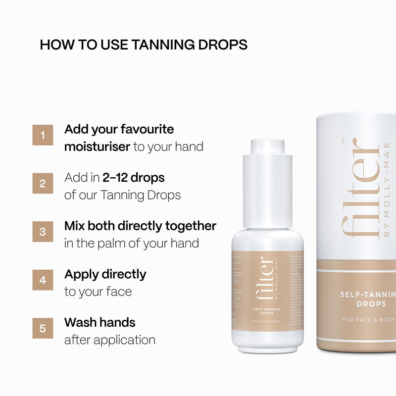 Filter by Molly-Mae Self Tanning Drops | Natural Looking Bronzed