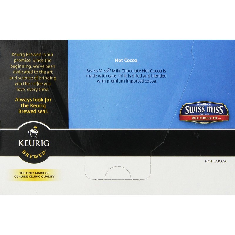 Swiss Miss Milk Chocolate Hot Cocoa, Keurig Single-Serve K-Cup Pods,