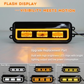 ZDEERAOTO Upgrade LED Front Bumper Fog light DRL Amber Sequential Turn Signal Lamp Feature Kit for 2022-2024 Toyota Tundra & 2024 Tacoma & 2023-2024 Sequoia & 2025 4Runner Front Fog Lamp,2pcs
