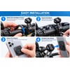 Motorcycle Phone Mount for Handlebar Use – Anti-Shock ABS &