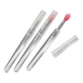 GAB Belleza Brocha Silicón Con Tapa Maquillaje Pigmentos Portátil (3 Pz)
