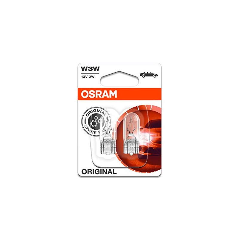 2x Genuine Osram Original W3W (504) 3w 12v Clear Bulbs