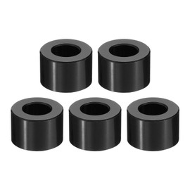 PATIKIL M10 Aluminum Spacers, 5 Pcs Metal Spacer Aluminum M10 x 3/4" OD x 5/8" L Aluminum Spacer Screw Standoff Round for 3/8" or M10 Screw Bolts