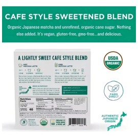Té Jade Leaf Matcha Latte verde en polvo MATCHA LATTE 150 g 15 u