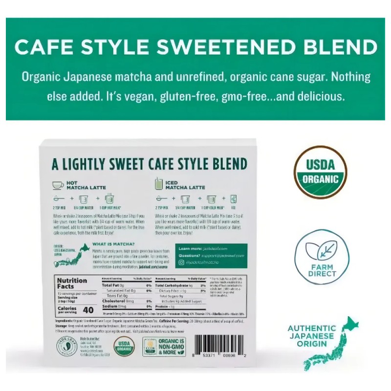 Té Jade Leaf Matcha Latte verde en polvo MATCHA LATTE