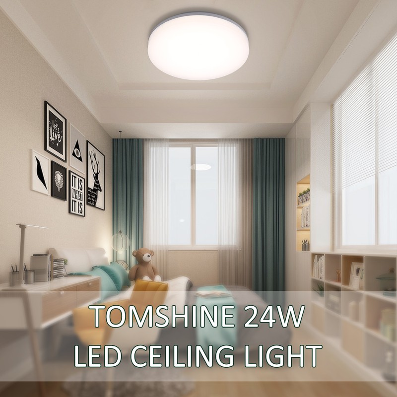 [通拓商品]Tomshine 100-265V 24W LED Ceiling Light IP65 Water-resistant 4000k Natural