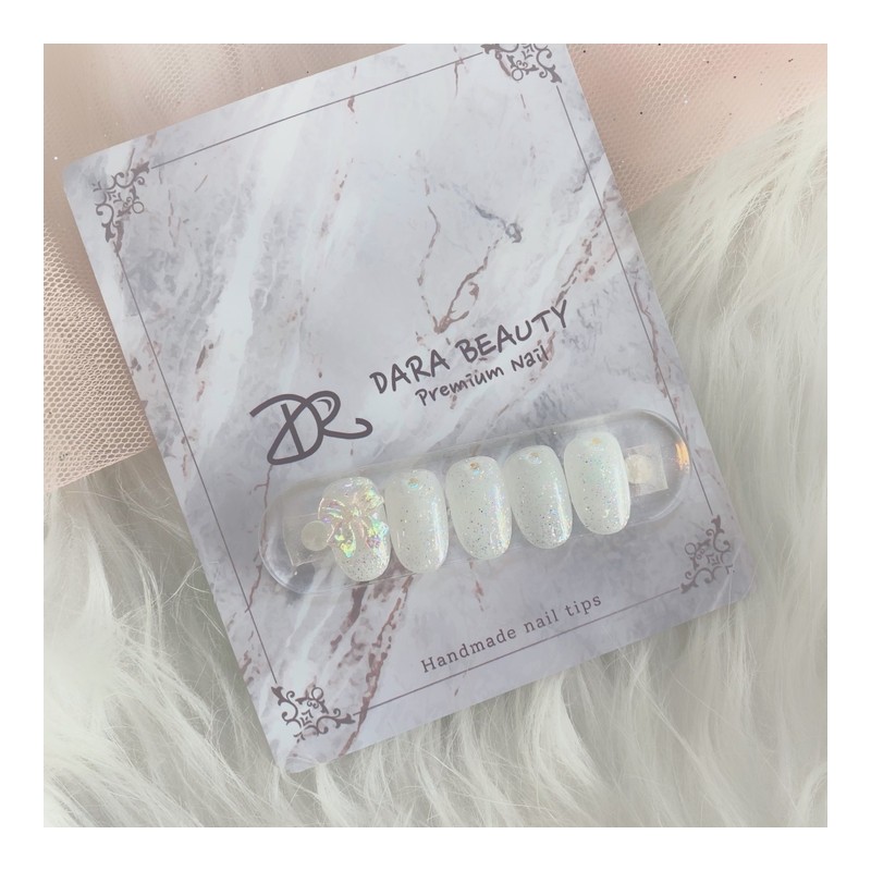 Next day delivery⭐Glitter ribbon nail⭐ / 다음날 발송⭐글리터 리본네일⭐