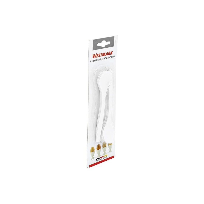 Egg Spoon 6pcs. Plastic mb
