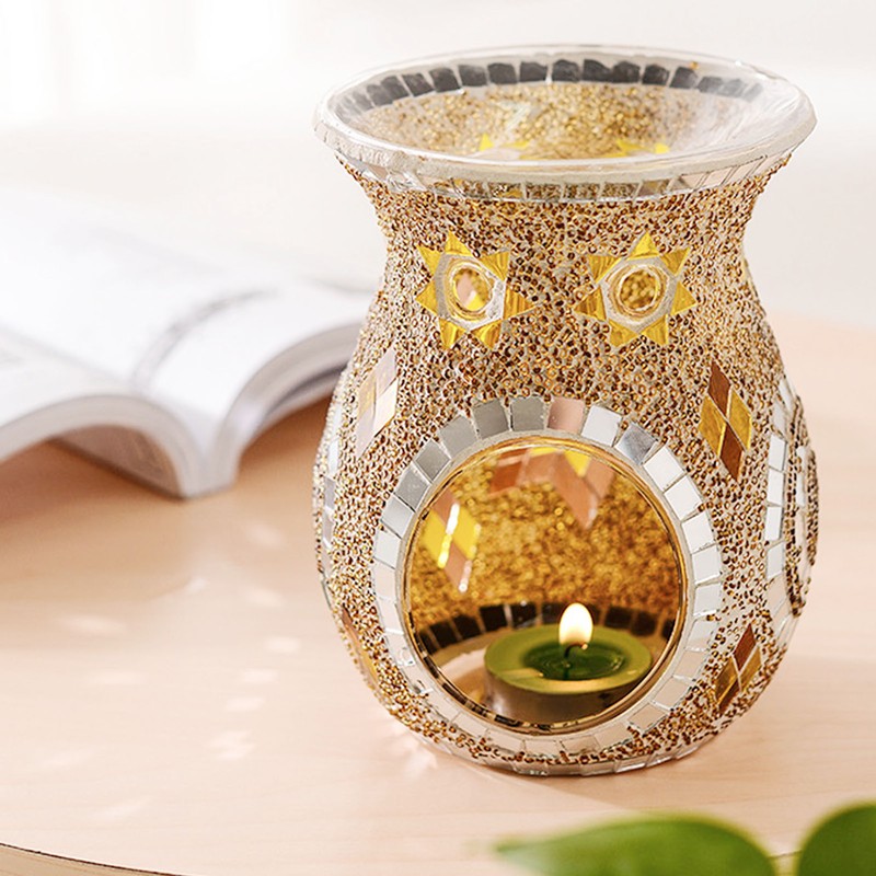 Fragrance Candle Holder Essential Oil Tealight Candle Burning Holder Home
