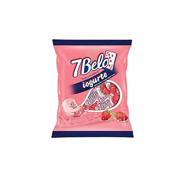 7 Belo Iogurte de Morango Bala Arcor - 500g/1.1lb -