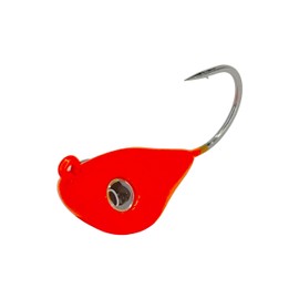 Rock Bottom Jigs™ - 2 oz, Orange, Premium Saltwater Fishing Jig for Blackfish (Tautog), Sheepshead, Grouper - Wide-Body Design for Less Snags - Ultra-Sharp VMC Hooks & Durable Construction - 2 Pack