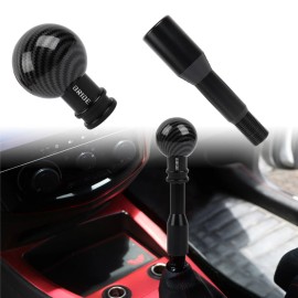 Crystal BRIDE BALL TRANSPARENT MANUAL EXTEND STICK BLACK CARBON FIBER LIGHT SHIFT KNOB