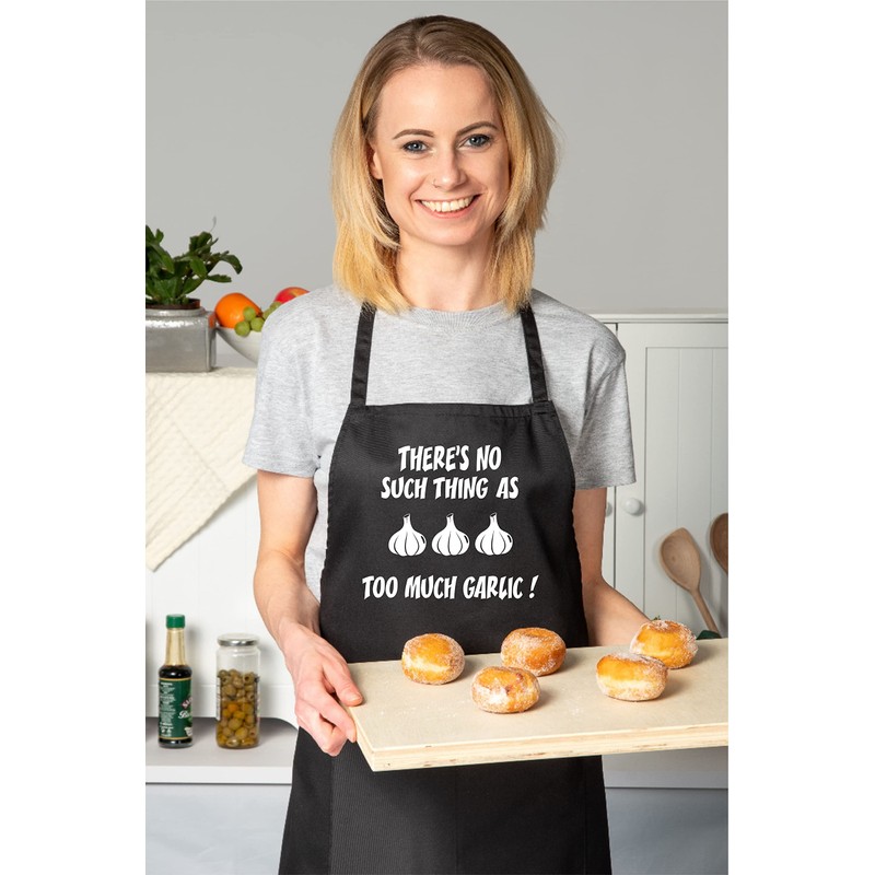 Print4U No Such thing As Too Much Garlic Funny Apron
