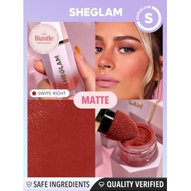 SHEGLAM Maquillaje con rubor lquido Color Bloom para mejillas con acabado mate - Desliza hacia la derecha                                             