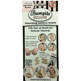 Snaps Hair Volumizing Leave-in Inserts,Light/Dark Blonde Lifts Hair at Roots for Natural Volume