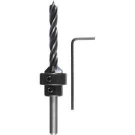 kwb Spiral Wood Drill Bit Set with Countersink and Depth Stop, 3-Piece, 5131-06