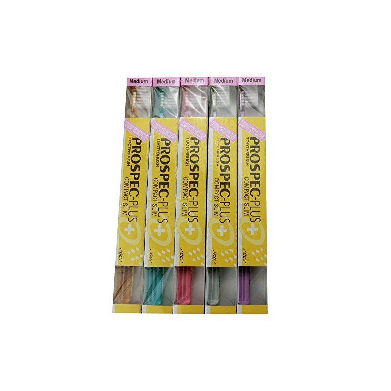 zi-si- (gc) purosupekku Tooth Brush Plus Compact Slim 5 Piece Medium