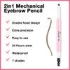 Kaely 2in1 Mechanical Eyebrow Pencil, Eyebrow Contouring Pen with Spoolie