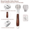 Colossal Foot Rasp & Wood Handle Callus Shaver (10 Replacement