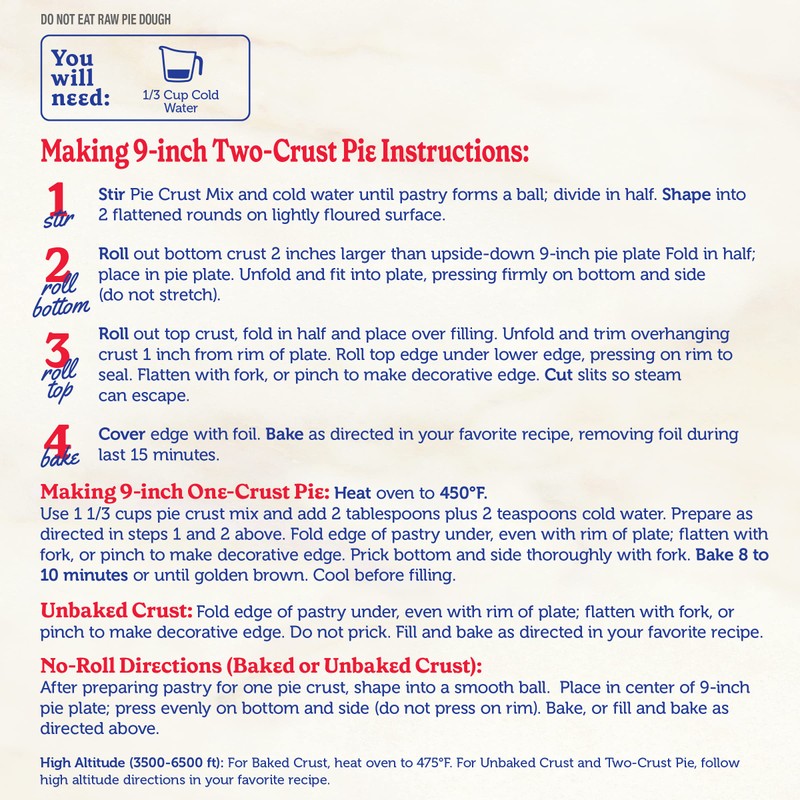 Betty Crocker Pie Crust Mix, Makes Two 9-inch Crusts, 11