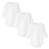 HahaNice Long Sleeve Bodysuits Cream White 24 Months