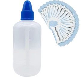 Botella de lavado nasal, Lrrigador nasal de 250ml, Limpiador nasal niños adulto para Alivio Congestión Nasal y Limpieza Nasal