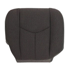 GXARTS Driver Side Bottom Cloth Seat Cover Gray Compatible with Chevy Silverado GMC Sierra Single-Cab Quad-Cab Crew-Cab Work Truck Base WT 2003 2004 2005 2006 2007