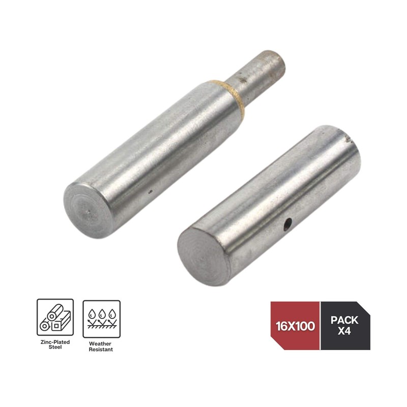 DOJA Industrial | Round Weld-On Door Pin Hinge | Pack