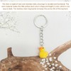 4 Pieces Small Yellow Duck Keychains, Creative Cartoon Keychains, Mini
