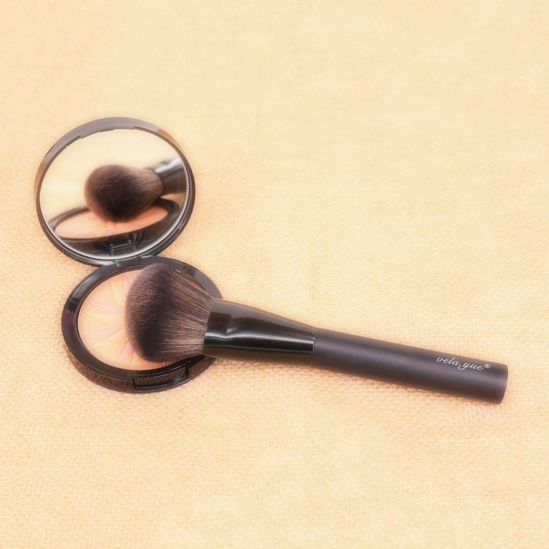 Vela.Yue Angled Blush Brush Face Powder Blusher Bronzer Highlighter Contour