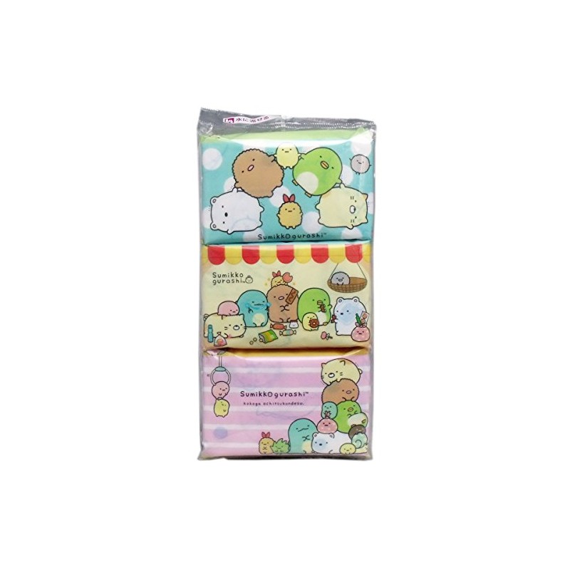 Sumikko Gurashi Flushable Pocket Tissues, Pack of 6