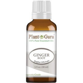 Fresh Ginger (Root) Essential Oil 1 oz / 30 ml 100% Pure Undiluted Therapeutic Grade for Skin, Body and Hair Growth. Perfect for DYI Soap Making and Aromatherapy Diffuser.