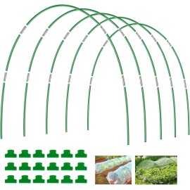joyhalo 25pcs Garden Hoops, 7ft Fiberglass Raised Bed Frame Ask ChatGPT