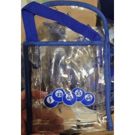 New Bingo Tab Holder B7 Blue Bingo Ball W Sm Clear Bag