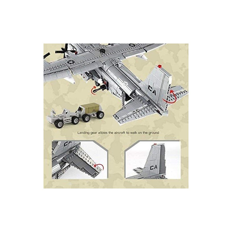 General Jim's Toys Lockheed AC-130 Hercules Gunship Building Blocks Toy