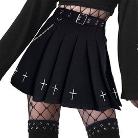 DINGJIUYAN Kpop Outfits,Corset Skirt,90s Skirt,Suspender Skirt Women,Emo Skirts,Gothic Skirts for Women